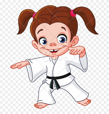 Karate Girl - Karate Girl Clip Art Karate Girl - Karate Girl Clip Art