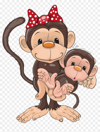 Kata Monkey Clipart - Mom And Baby Monkey Cartoon Kata Monkey Clipart - Mom And Baby Monkey Cartoon