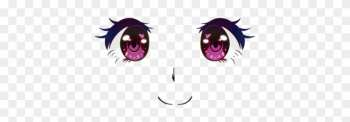 Kawaii Anime Face - Anime Eyes Transparent Background Kawaii Anime Face - Anime Eyes Transparent Background