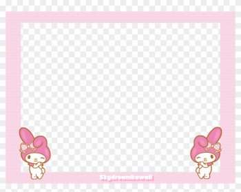 Kawaii Memo Paper - My Melody Frame Png