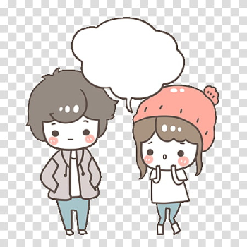 Kawaii People, two animated person art transparent background PNG clipart Kawaii People, two animated person art transparent background PNG clipart