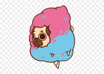 Kawaii Pug In Food
