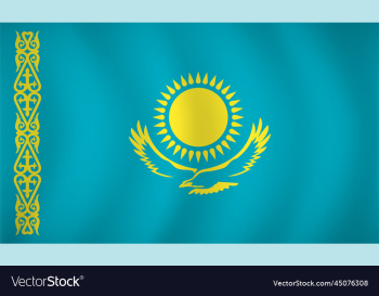 kazakhstan flag background