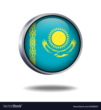 kazakhstan flag button kazakhstan flag button