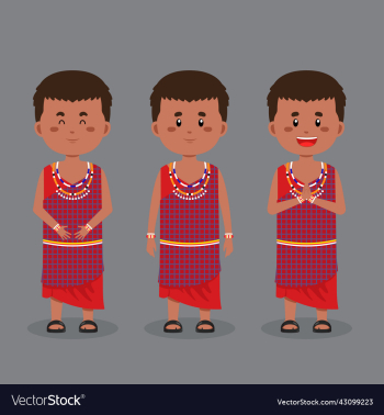 kenya character with various expression kenya character with various expression
