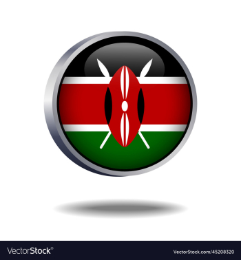 kenya flag button kenya flag button
