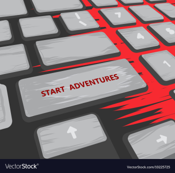 Key adventure vector image Key adventure vector image