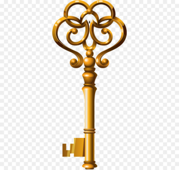 Key Clip art - Beautifully golden key 