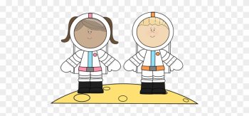 Kid Astronaut Clipart - Astronaut Boy And Girl Kid Astronaut Clipart - Astronaut Boy And Girl