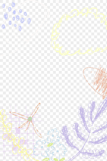 Kids doodle png border, colorful | Free PNG - rawpixel