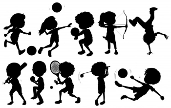 Kids engaging in different sports Free Vector Kids engaging in different sports Free Vector