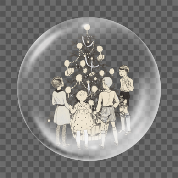 Kids png gathering around Christmas | Free PNG - rawpixel