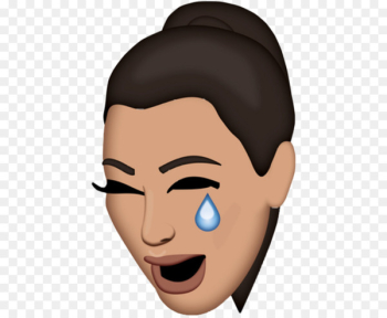 Kim Kardashian: Hollywood Keeping Up with the Kardashians Face with Tears of Joy emoji - emoji 