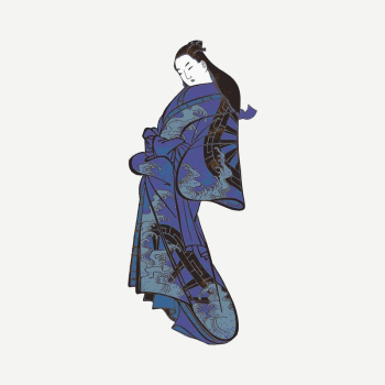 Kimono Girl clipart, vintage illustration | Free PSD Illustration - rawpixel Kimono Girl clipart, vintage illustration | Free PSD Illustration - rawpixel