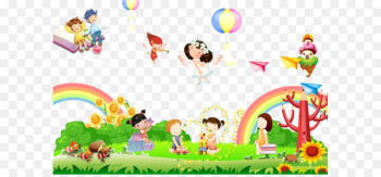 Kindergarten Cartoon Illustration - kindergarten Kindergarten Cartoon Illustration - kindergarten