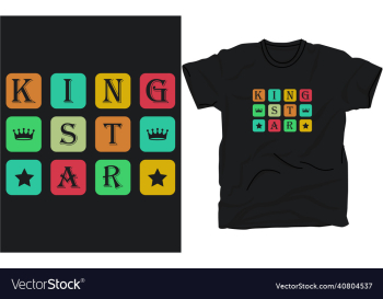 king star t-shirt template king star t-shirt template