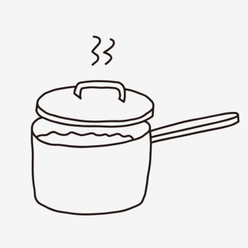 Kitchen Supplies Aesthetic Line Black And White Line Drawing ...