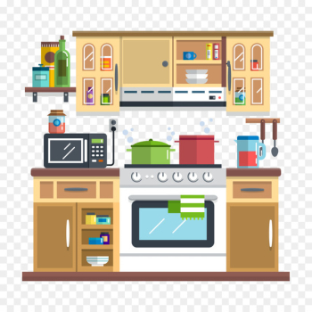 Kitchen utensil Interior Design Services Illustration - Kitchen illustration 
