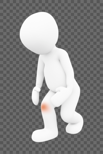 Knee pain png 3D sticker, | Free PNG - rawpixel