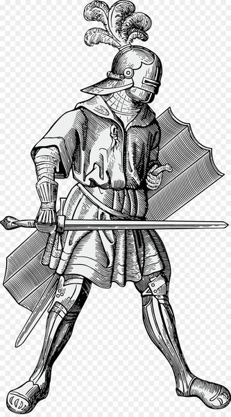 Knight Heraldry Middle Ages - Sketch of warrior armor Knight Heraldry Middle Ages - Sketch of warrior armor