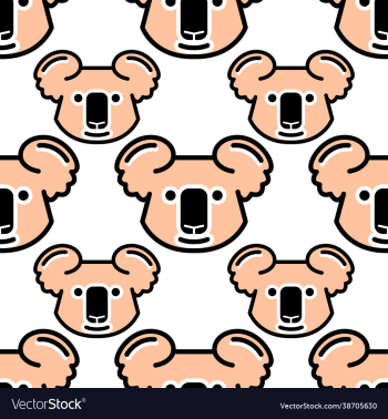 koala seamless color background