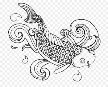 Koi Coloring book Adult Fish - fish Koi Coloring book Adult Fish - fish