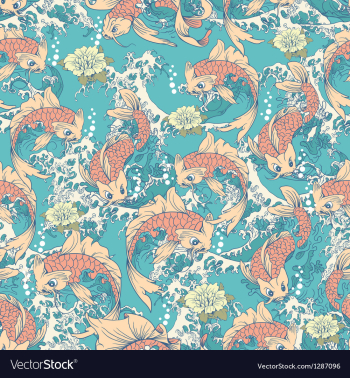 Koi fish vector image Koi fish vector image