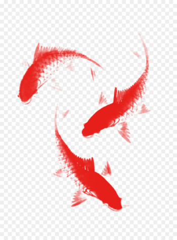Koi Ink brush Fish - Free fish Koi Ink brush Fish - Free fish
