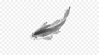 Koi Ink wash painting Gongbi - Ink fish Koi Ink wash painting Gongbi - Ink fish