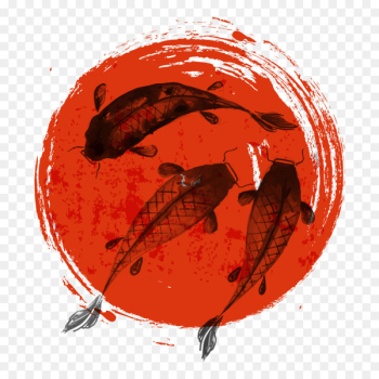 Koi Japan Drawing Illustration - Wind Fish Ink Koi Japan Drawing Illustration - Wind Fish Ink