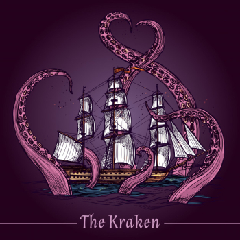Kraken sketch illustration Kraken sketch illustration