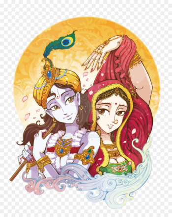 Krishna Janmashtami Radha Krishna Hinduism - Celebrate Dousela vector 