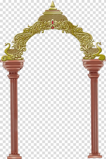Krishna Shiva Ganesha Frames , hindu wedding, brown shrine illustration transparent background PNG clipart
