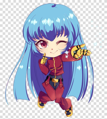 Kula Diamond The King of Fighters Chibi Mangaka Anime, Chibi transparent background PNG clipart