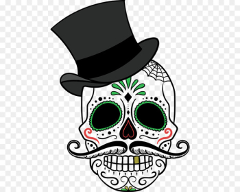 La Calavera Catrina Day of the Dead Skull Mexican cuisine - skull 