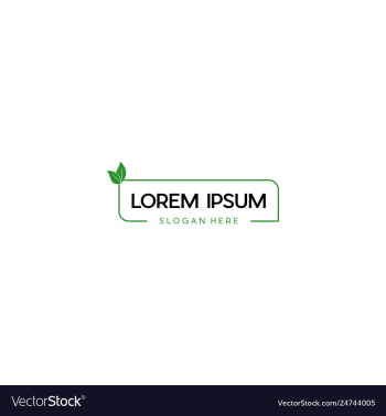 Label ecology creative business logo design vector image