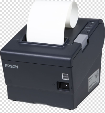 Label printer Point of sale Cash register Epson, printer transparent background PNG clipart