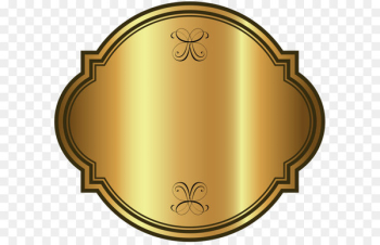 Label Vintage clothing Gold Clip art - Gold Luxury Label Template PNG Clipart Picture 