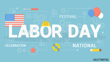 Labor day concept illustration Labor day concept illustration