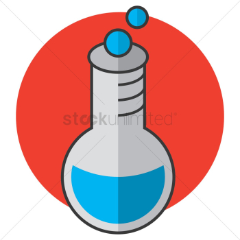 Laboratory flask with chemical Laboratory flask with chemical