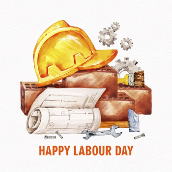 Labour day with hard hat Free Vector Labour day with hard hat Free Vector