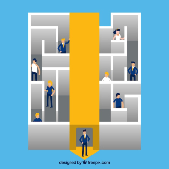Labyrinth business concept background Labyrinth business concept background