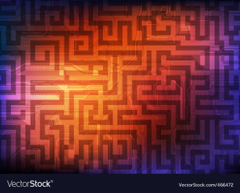 Labyrinth vector image Labyrinth vector image