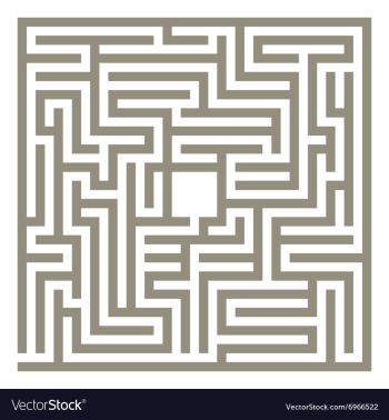Labyrinth vector image Labyrinth vector image