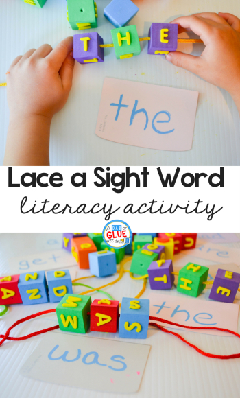 Lace a Sight Word Activity - Lace a Sight Word Activity -