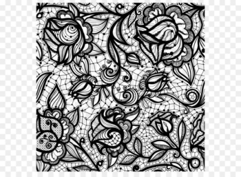 Lace flower shading vector Lace flower shading vector