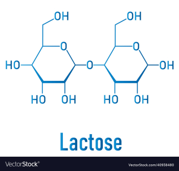 lactose milk sugar molecule skeletal formula lactose milk sugar molecule skeletal formula