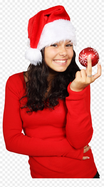 Lady Png Free Download - Christmas Girl Image Png