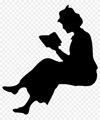 Lady Reading - People Reading Silhouette Png Lady Reading - People Reading Silhouette Png