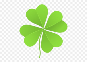 Lady Slot Machine Four Leaf Clover Emoji - Transparent Background Shamrock